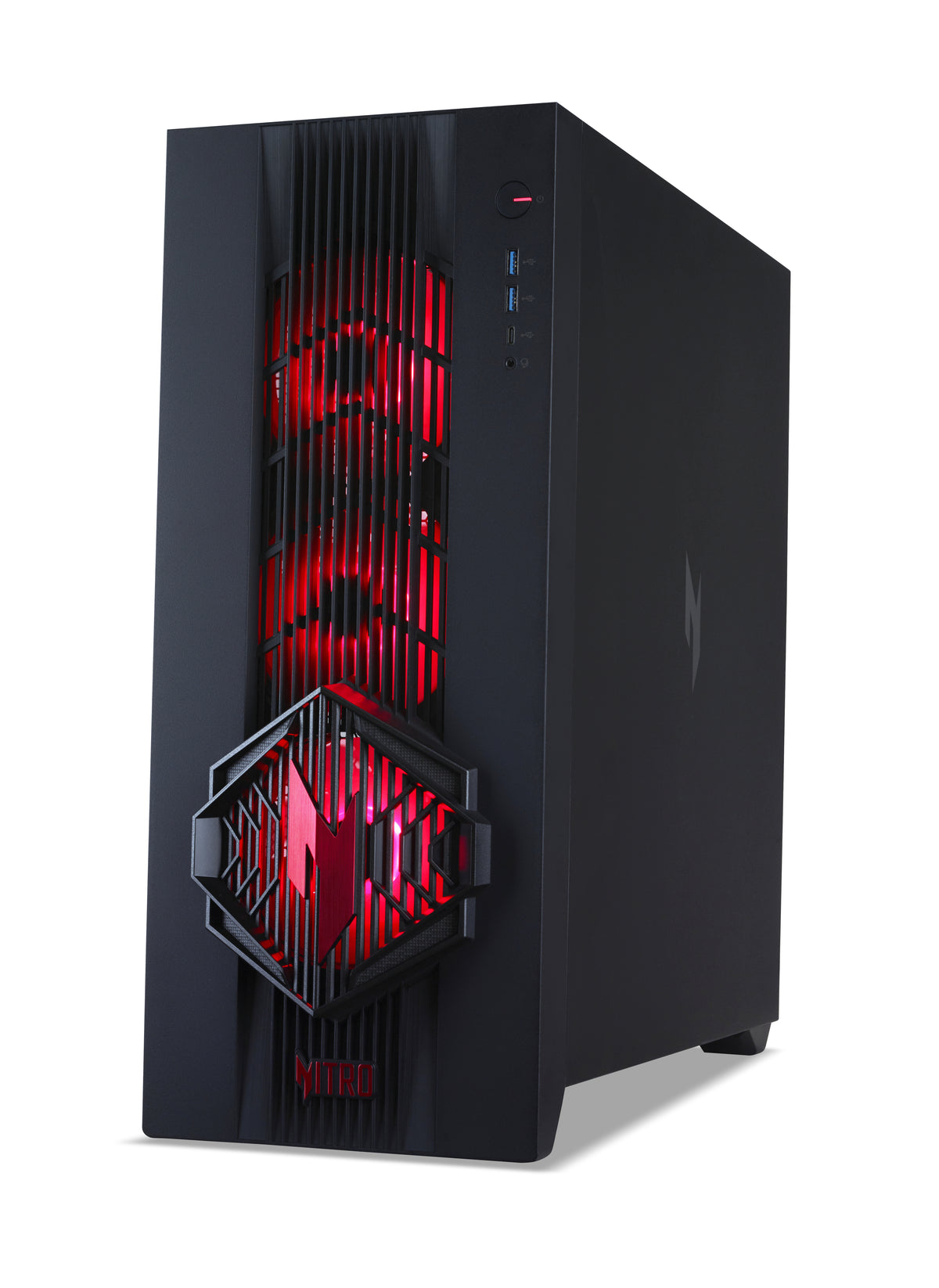 Acer NITRO 70 AMD AMD Ryzen™ 7 9800X3D 32 GB DDR5-SDRAM 1 TB SSD NVIDIA GeForce RTX 5070 Windows 11 Home Tower PC Schwarz