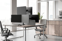 Neomounts DS45-600BL2-1 Monitorständer für drei Bildschirme 10-32"