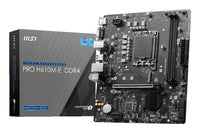 MSI PRO H610M-E DDR4 Motherboard Intel H610 LGA 1700 micro ATX