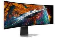 Samsung G95SC Computerbildschirm 124,5 cm (49") 5120 x 1440 Pixel Dual QHD OLED Silber