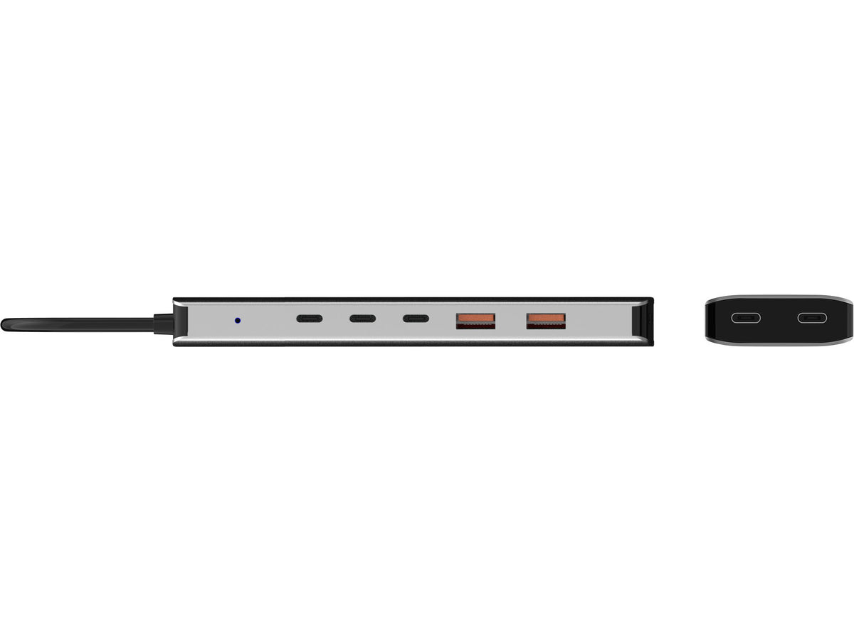 Sandberg 136-79 laptop-dockingstation & portreplikator Kabelgebunden USB 3.2 Gen 2 (3.1 Gen 2) Type-C Grau