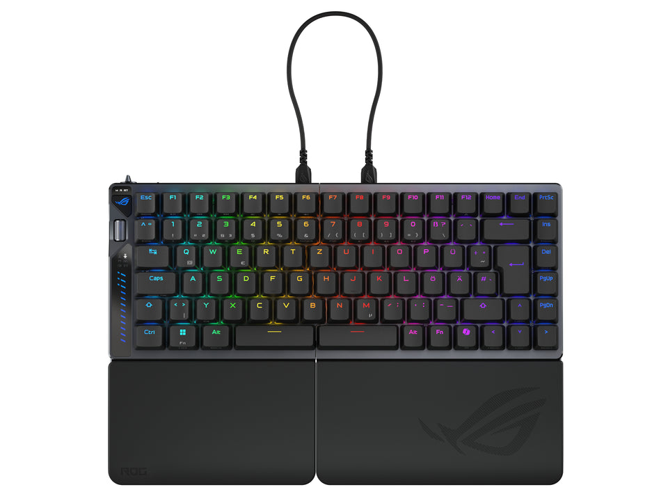 ASUS ROG Falcata Clavier Gaming USB + RF sans fil + Bluetooth QWERTZ Allemand Noir