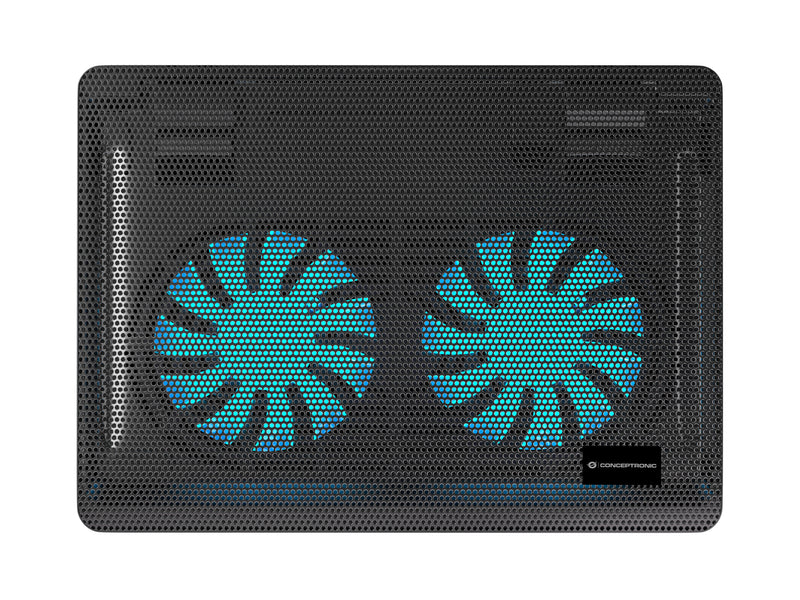 Conceptronic CNBCOOLPAD2F Laptop-Kühlpad mit 2 Lüftern