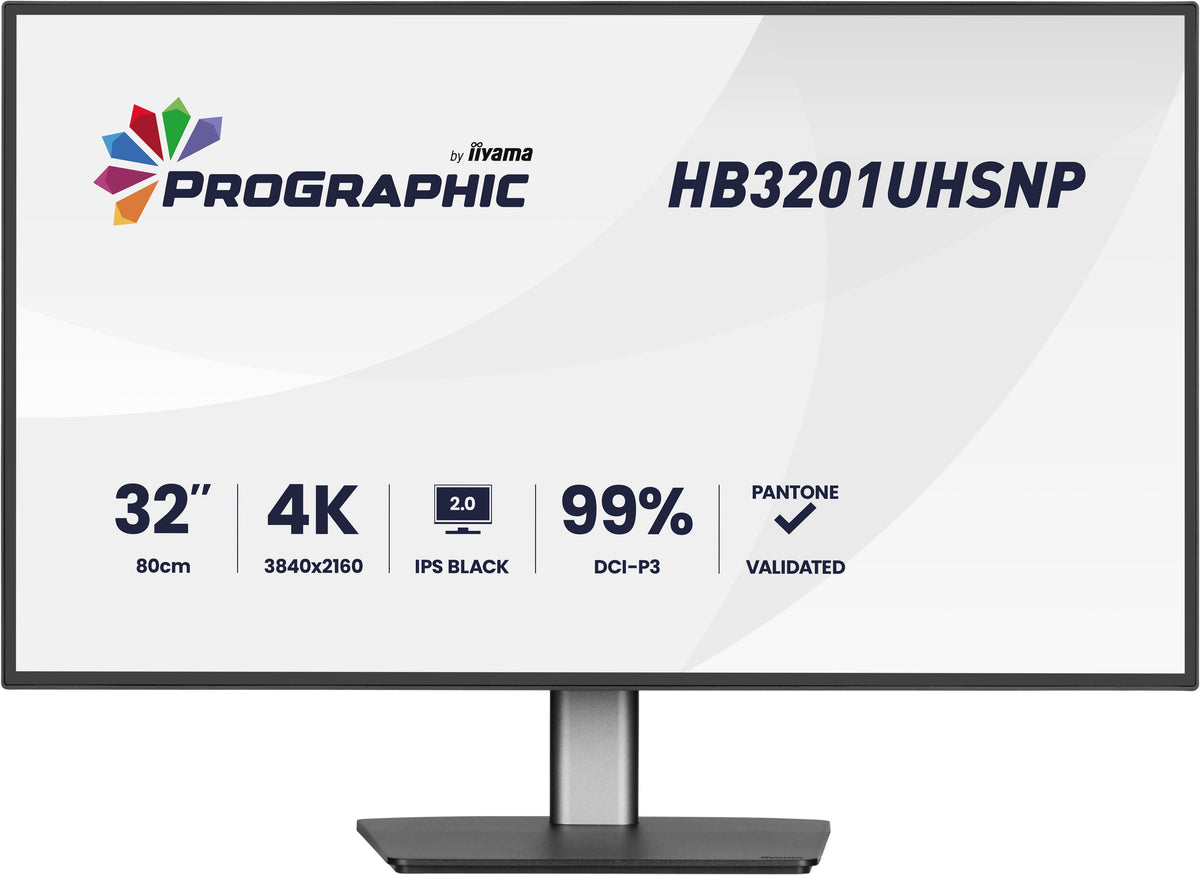 iiyama ProGraphic HB3201UHSNP-B1 Computerbildschirm 80 cm (31.5") 3840 x 2160 Pixel 4K Ultra HD Schwarz