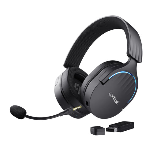 Trust GXT 491 Fayzo Kopfhörer Verkabelt & Kabellos Kopfband Gaming USB Typ-C Bluetooth Schwarz