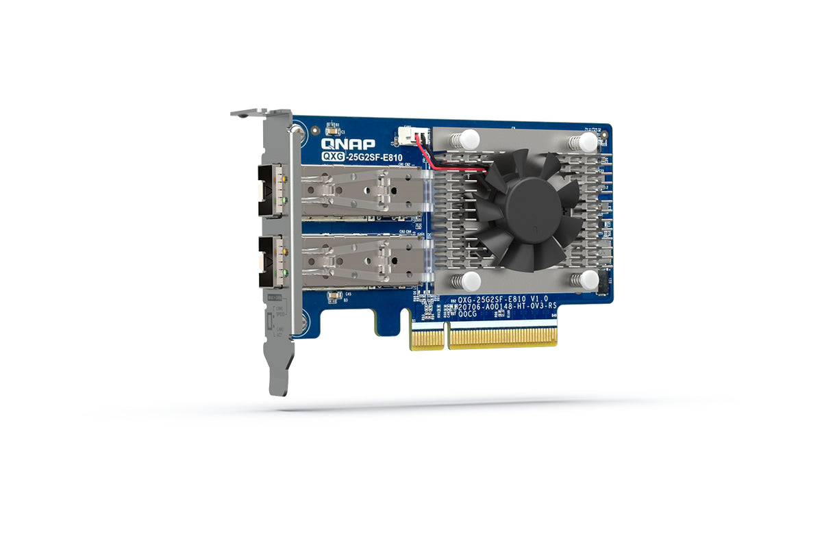 QNAP QXG-25G2SF-E810 Netzwerkkarte Eingebaut Faser 25000 Mbit/s