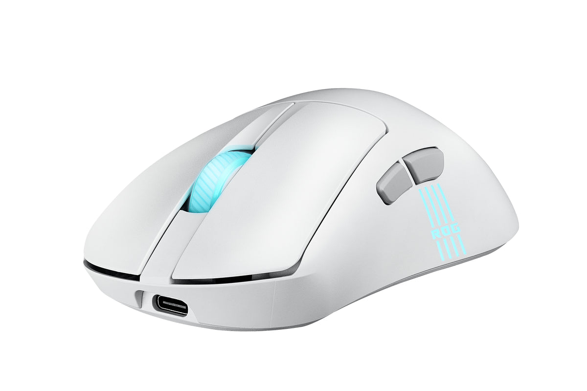 ASUS ROG Keris II Origin WHT Maus Gaming rechts RF Wireless + Bluetooth + USB Type-A Optisch 42000 DPI