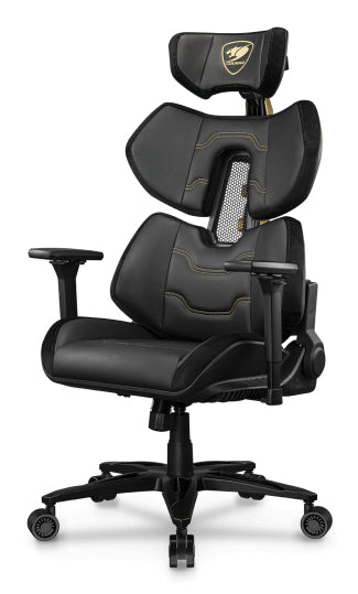 COUGAR Terminator Elite Gold PC-Gamingstuhl Gepolsterter Sitz Schwarz, Gold