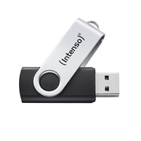 Intenso USB-Stick Office Line, 64 GB, USB-A, 3.2 Gen 1x1, schwarz-silber