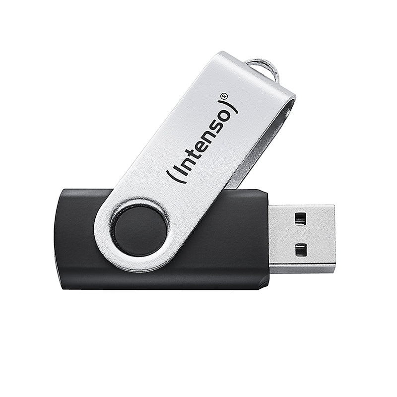 Intenso USB-Stick Office Line, 64 GB, USB-A, 3.2 Gen 1x1, schwarz-silber
