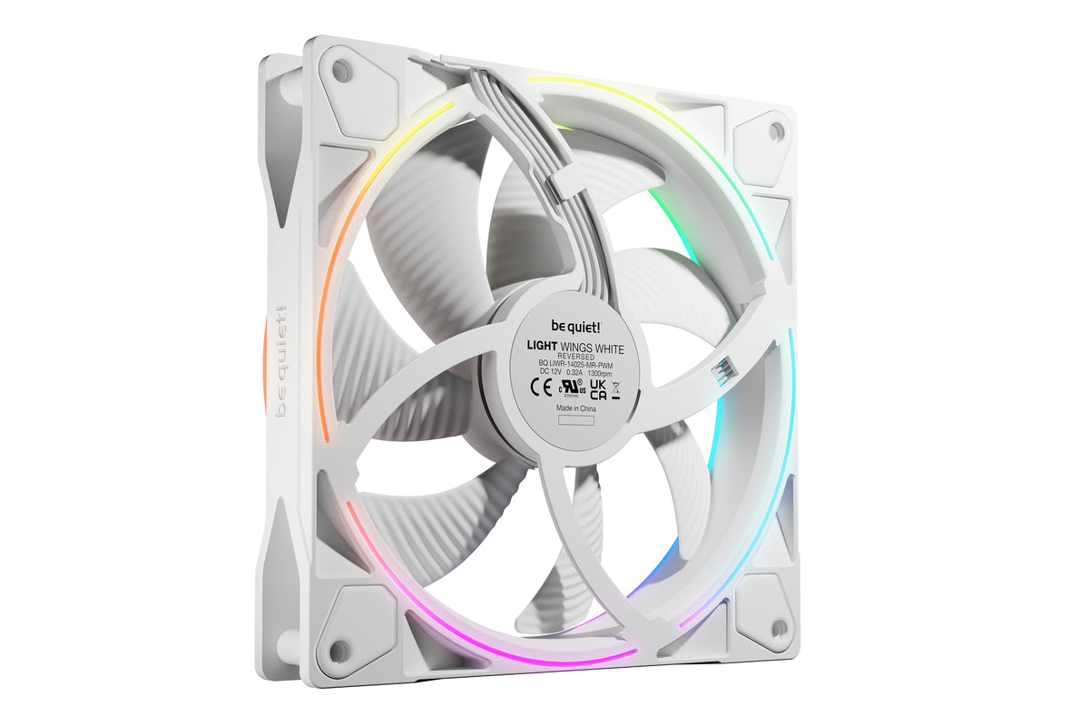 be quiet! Light Wings 140 mm PWM Reverse White Computergehäuse Ventilator 14 cm Weiß 1 Stück(e)