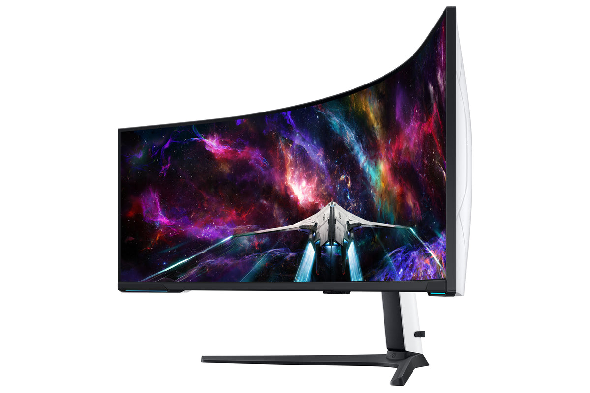 Samsung G95NC Computerbildschirm 144,8 cm (57") 7680 x 2160 Pixel Dual UHD QLED Weiß