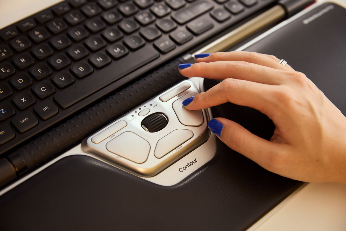 Contour Design RollerMouse Red Plus, Thin Client, Wired - zentriertes Zeigegerät - ergonomisch - für Rechts- und Linkshänder - kabelgebunden - USB-C