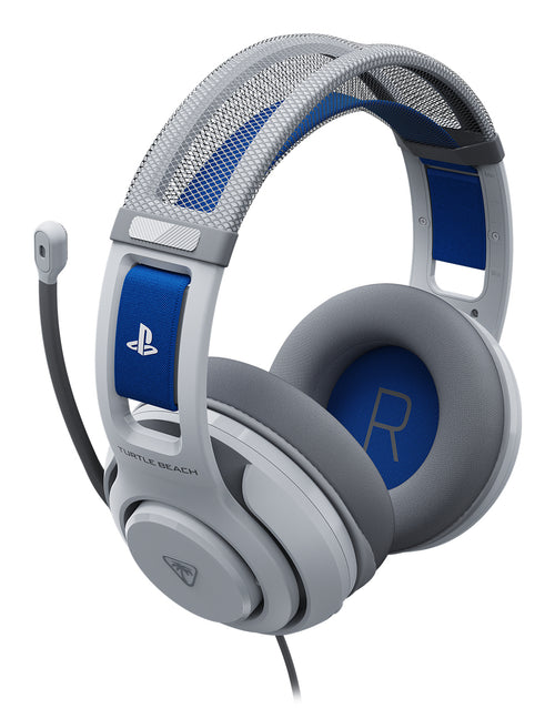 Turtle Beach Atlas 200 Wired Gaming Headset für PS5 and PS4 - offiziell lizenziert für PlayStation,Weiß