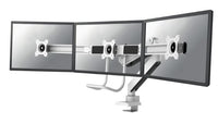 Neomounts NM-D775DX3WHITE Flachbildschirm-Tischhalterung 68,6 cm (27") Tisch/Bank Weiß