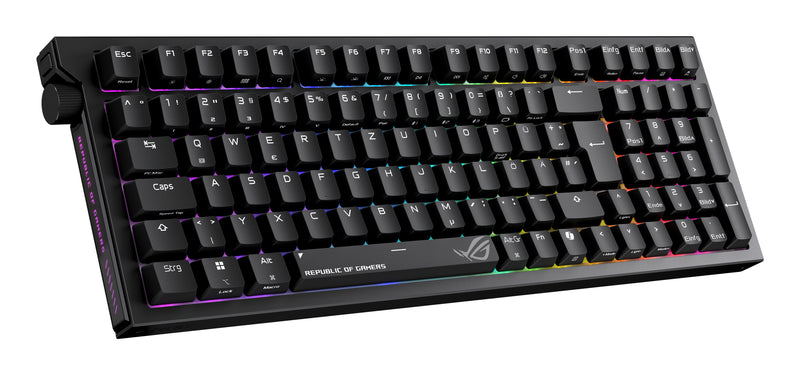 ASUS ROG Strix Morph 96 Wireless Tastatur Gaming USB + RF Wireless + Bluetooth QWERTZ Deutsch Schwarz