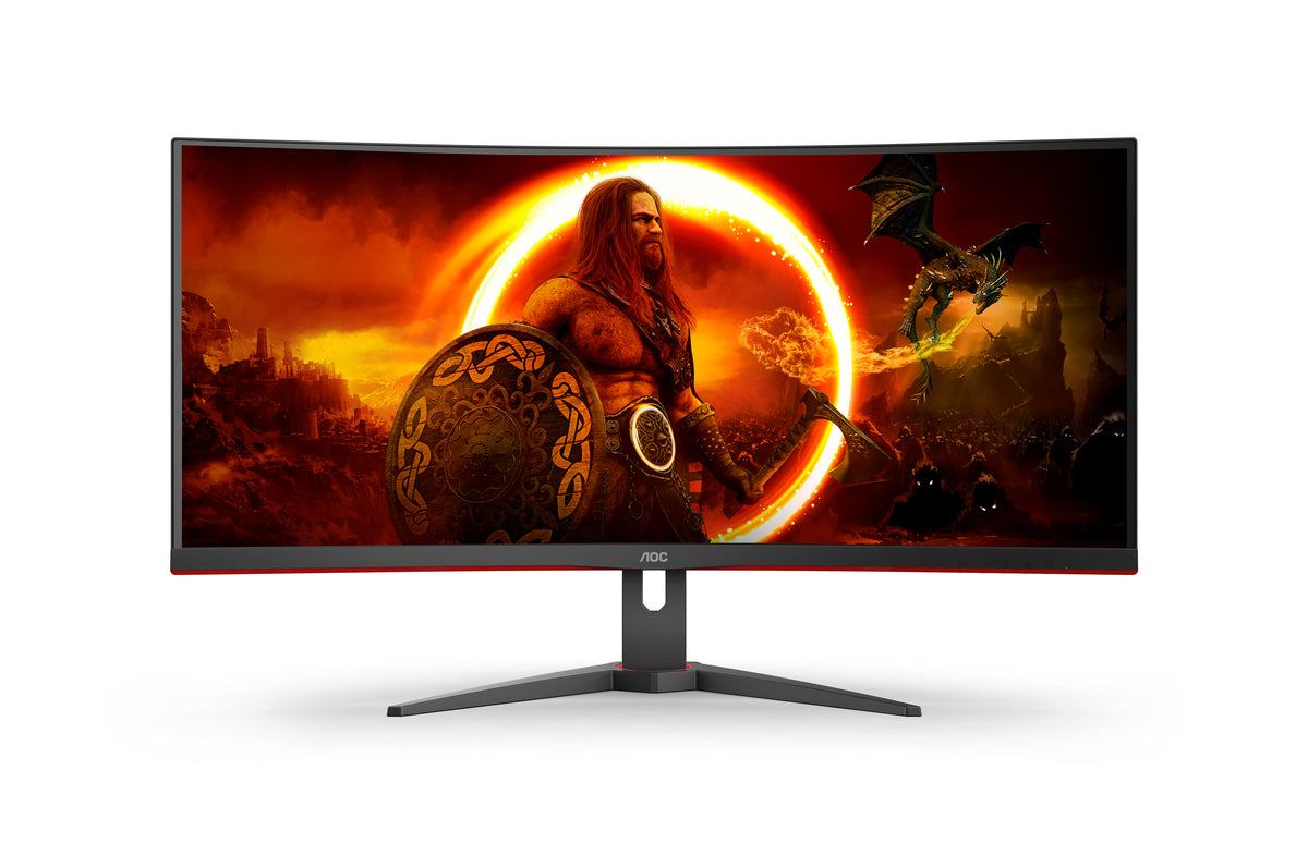 AOC G2 CU34G2XE/BK Computerbildschirm 86,4 cm (34") 3440 x 1440 Pixel Wide Quad HD LCD Schwarz, Rot