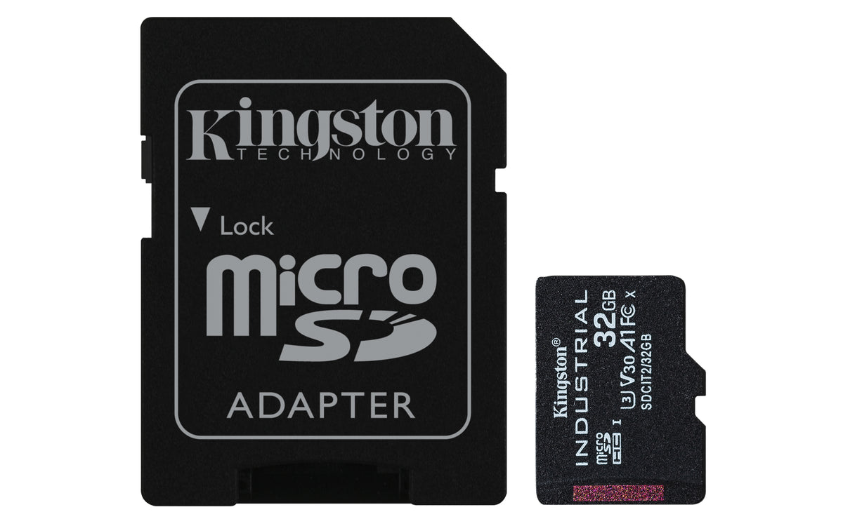 Kingston Technology 32GB microSDHC Industrial C10 A1 pSLC Karte + SD-Adapter