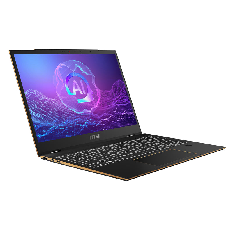 MSI Summit 13 AI+ Evo A2VMTG-007 Intel Core Ultra 7 258V Hybrid (2-in-1) 33,8 cm (13.3") Touchscreen Full HD+ 32 GB LPDDR5x-SDRAM 1 TB SSD Wi-Fi 7 (802.11be) Windows 11 Pro Grau
