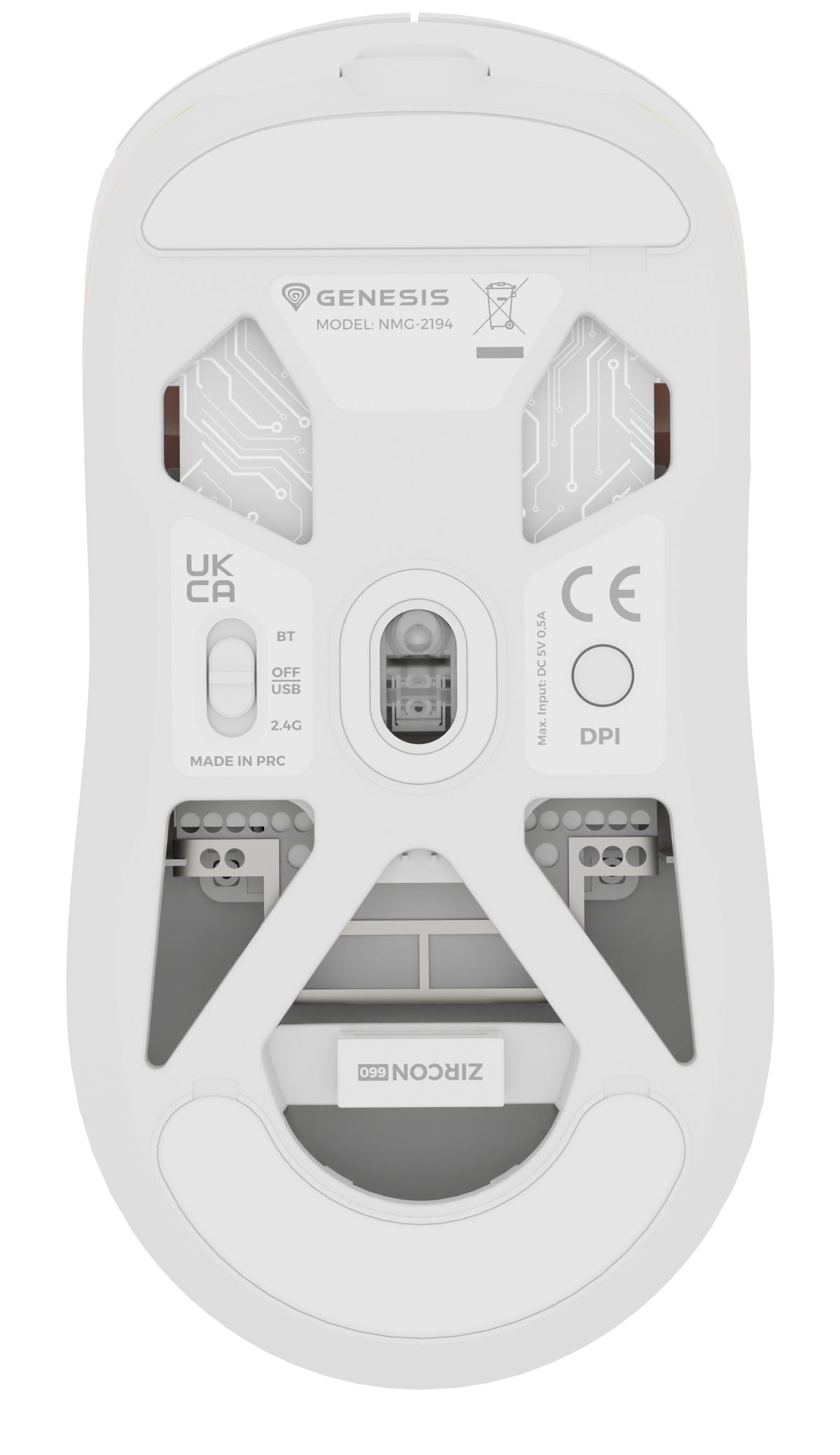 GENESIS NMG-2194 Maus Gaming Beidhändig Bluetooth + USB Type-C Optisch 26000 DPI
