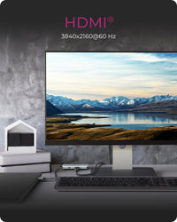 ICY BOX IB-DK4022a-CPD, 6 in 1 Docking station, 1x HDMI 4K60Hz, 4x USB Type-A 5 Gbit/s, 1x USB Type-C for PD 3.0 max 100W