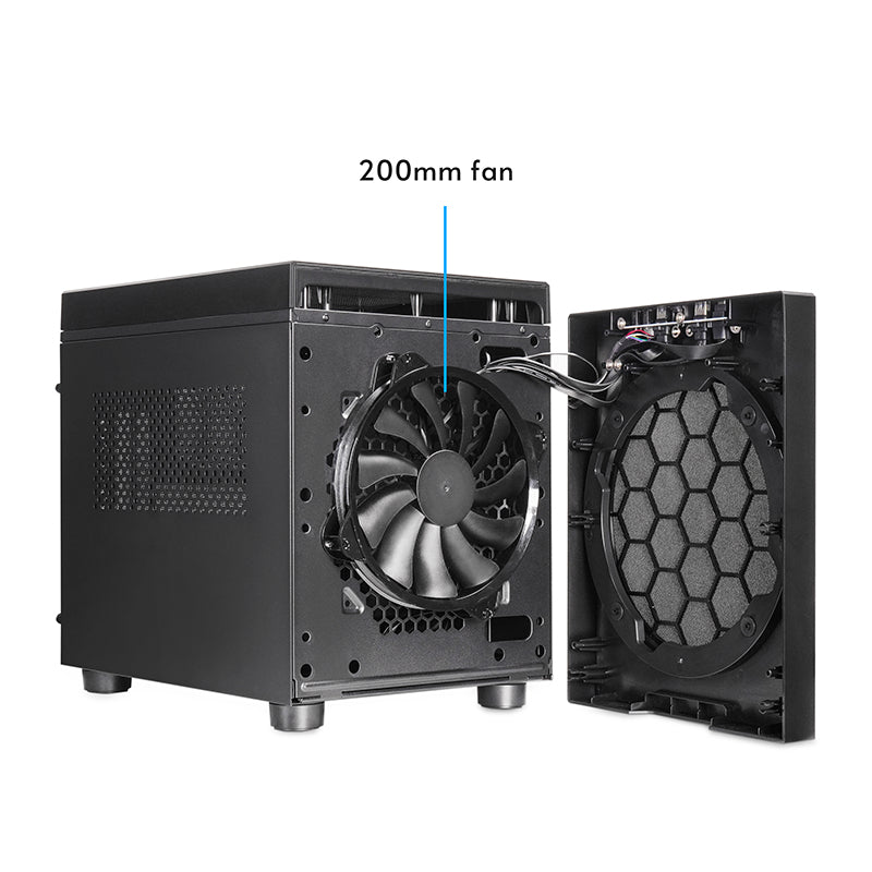 Chieftec The Cube CI-03B-OP mATX-Cube-Gehäuse