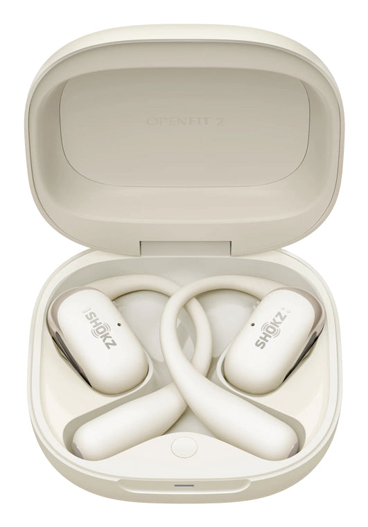 SHOKZ OpenFit 2 Kopfhörer True Wireless Stereo (TWS) Ohrbügel, Offene Ohren Anrufe/Musik/Sport/Alltag Bluetooth Beige