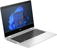 HP Pro x360 435 G10 AMD Ryzen™ 5 7530U Hybrid (2-in-1) 33,8 cm (13.3") Touchscreen Full HD 16 GB DDR4-SDRAM 256 GB SSD Wi-Fi 6E (802.11ax) Windows 11 Pro Silber