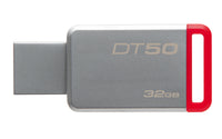 Kingston Technology DataTraveler 50 32GB USB-Stick USB Typ-A 3.2 Gen 1 (3.1 Gen 1) Rot, Silber