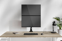 Neomounts DS60-600BL2V Monitorarm für zwei Bildschirme 10-32"