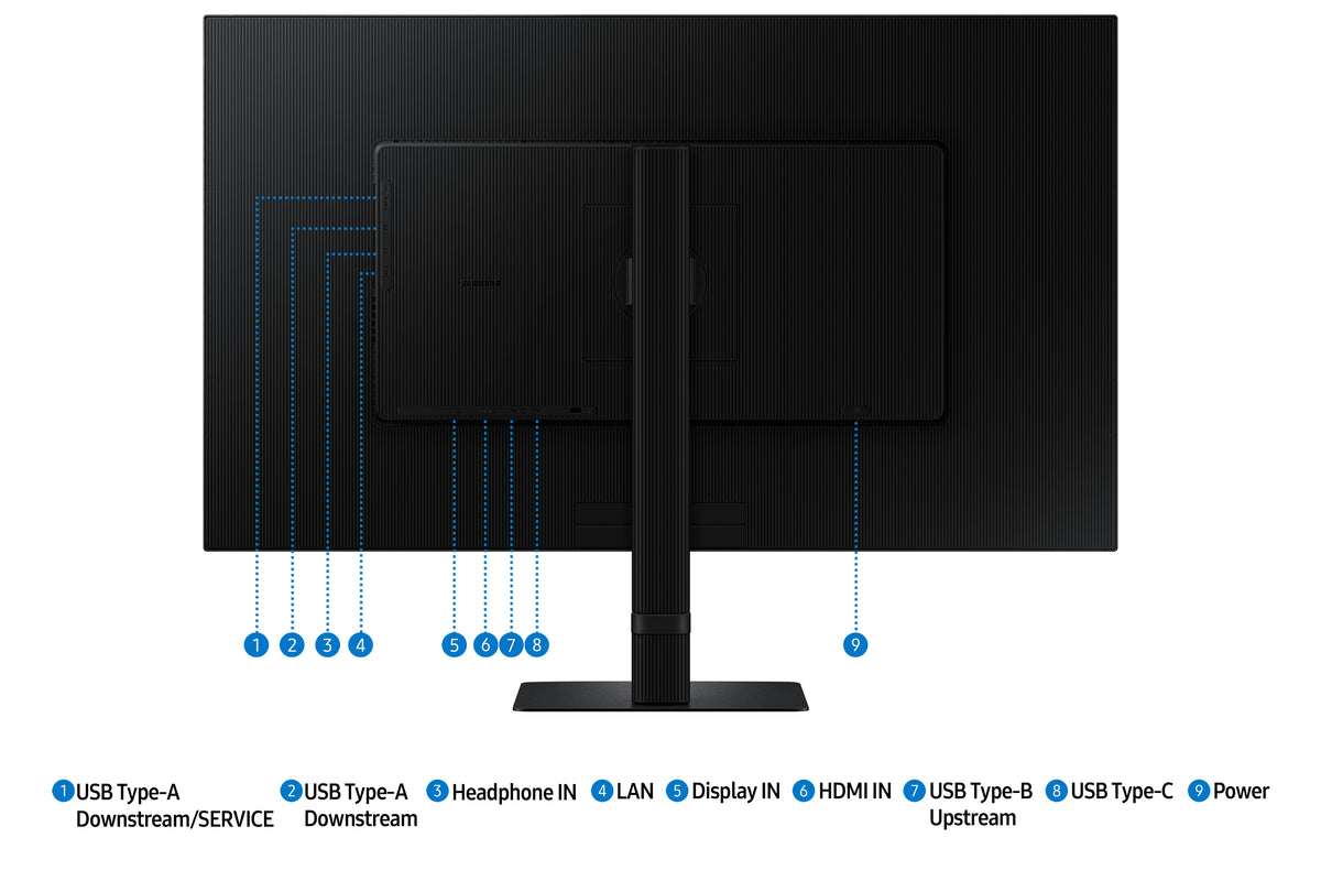 Samsung S80UD Computerbildschirm 81,3 cm (32") 3840 x 2160 Pixel 4K Ultra HD LCD Schwarz