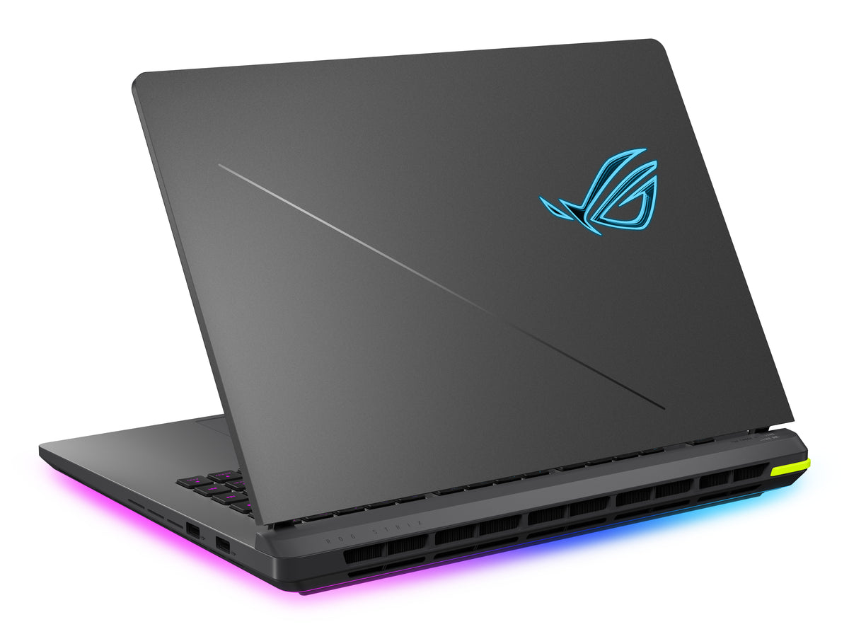 ASUS ROG Strix G16 G615LW-S5116W Intel Core Ultra 9 275HX Laptop 40,6 cm (16") WQXGA 32 GB DDR5-SDRAM 1 TB SSD NVIDIA GeForce RTX 5080 Wi-Fi 7 (802.11be) Windows 11 Home Grün, Grau QWERTZ Deutsch