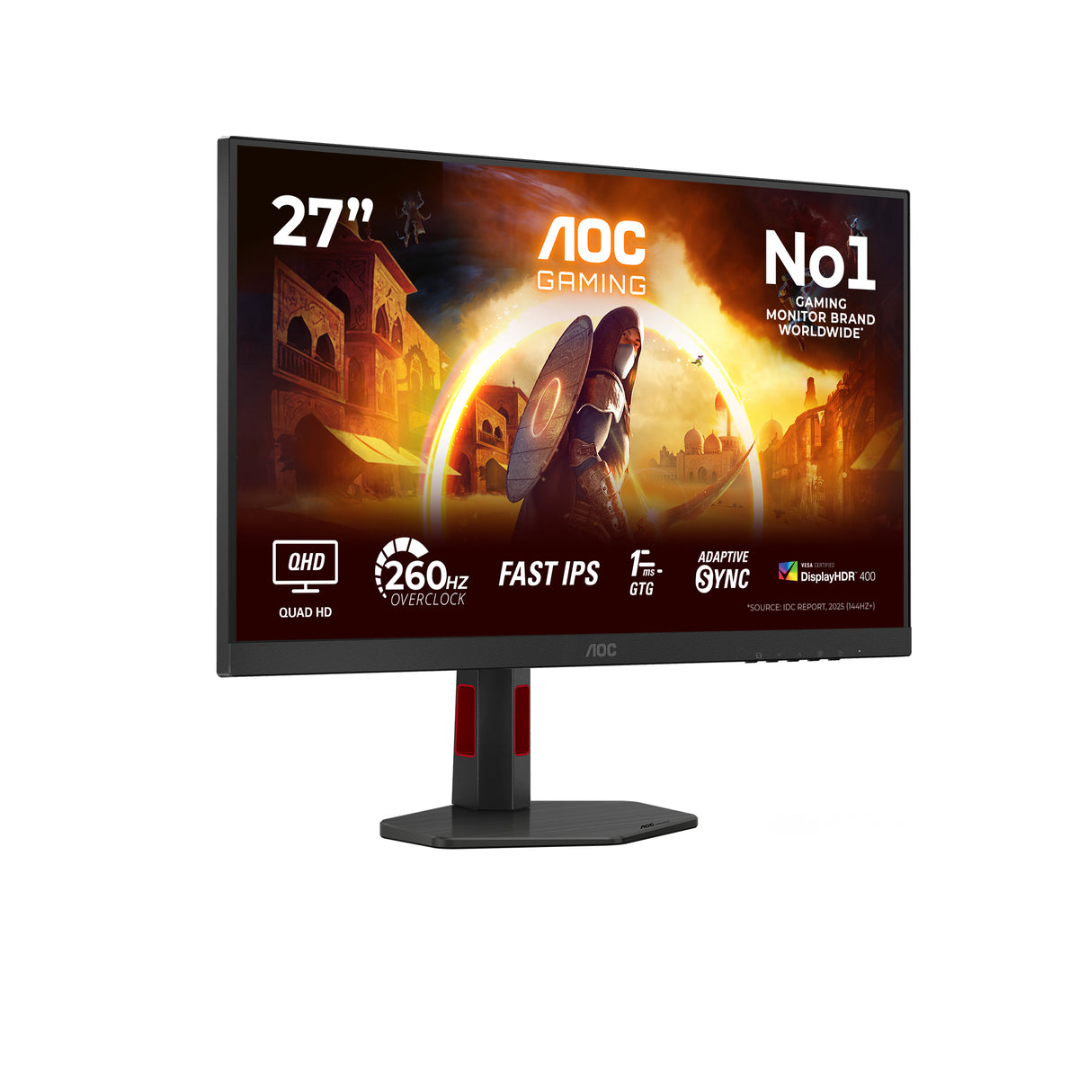 AOC G4 Q27G4ZR Computerbildschirm 68,6 cm (27") 2560 x 1440 Pixel Quad HD LED Schwarz, Rot