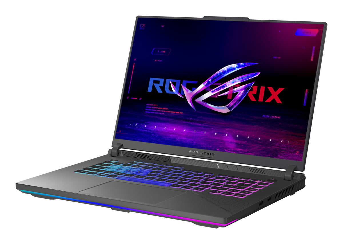 ASUS ROG Strix G16 G614FP-S5062W AMD Ryzen™ 9 9955HX Laptop 40,6 cm (16") WUXGA 32 GB DDR5-SDRAM 1 TB SSD NVIDIA GeForce RTX 5070 Wi-Fi 6E (802.11ax) Windows 11 Home Schwarz, Grau QWERTZ Deutsch
