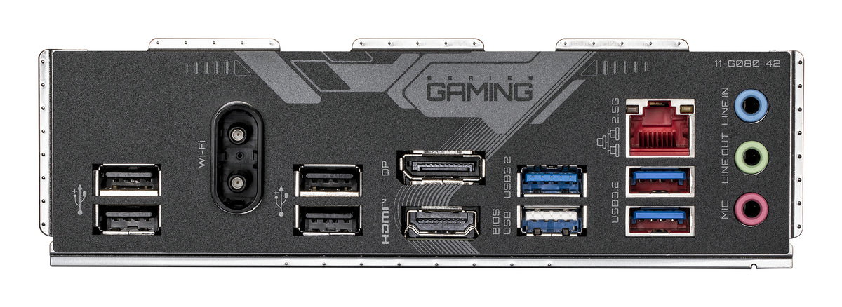 GIGABYTE B760M GAMING X WIFI6E GEN5 Mainboard – Unterstützt Intel Core Prozessoren der 14. Generation, 8+1+1 Phasen VRM, bis zu 5600 MHz DDR5, 2 x PCIe 4.0 M.2, Wi-Fi 6E, 2.5 GbE LAN, USB 3.2 Gen 1