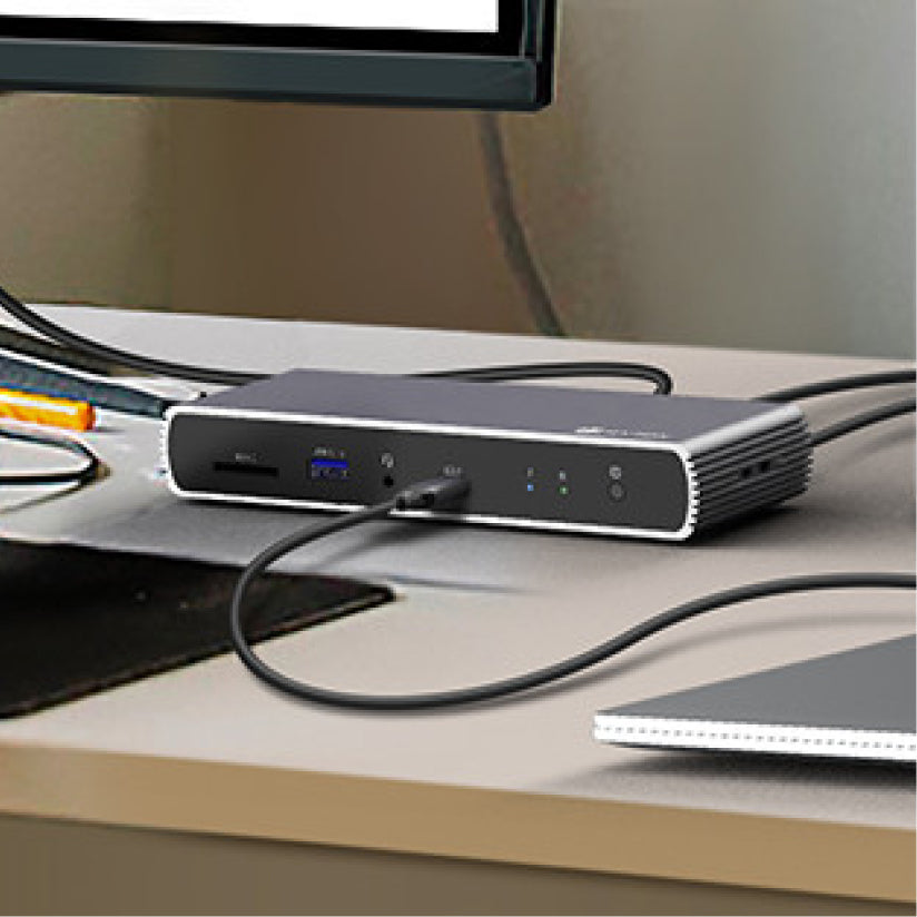 ICY BOX IB-DK4012-CPD, 9 in 1 USB Type-C® Notebook DockingStation, 2x HDMI