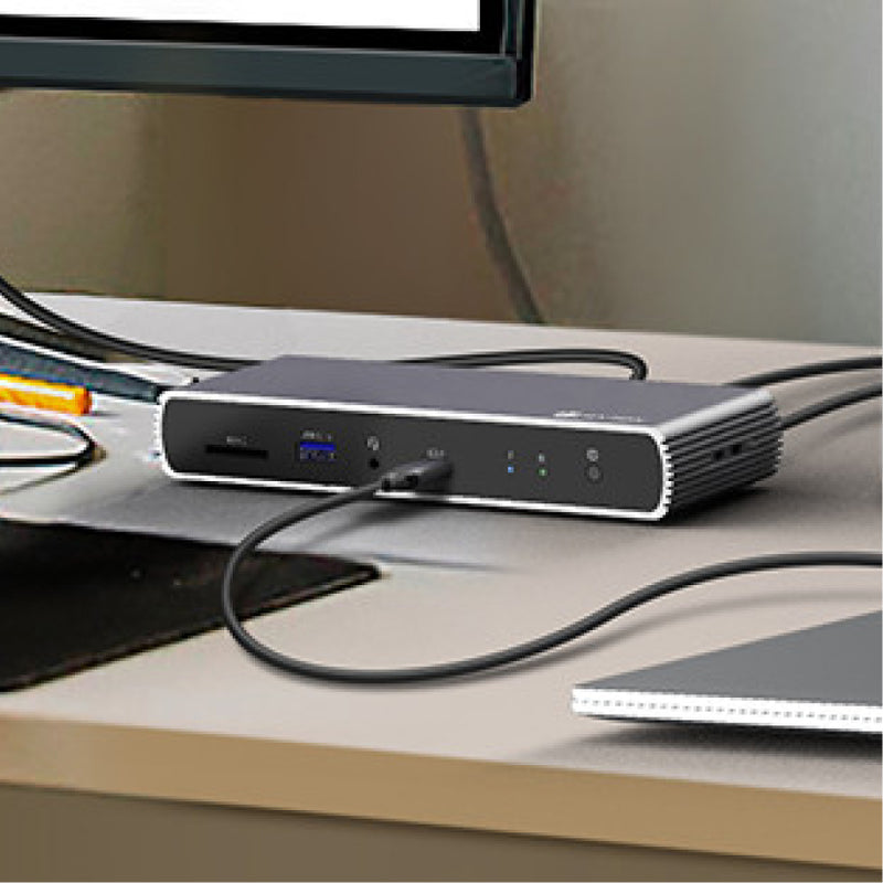 ICY BOX IB-DK4012-CPD, 9 in 1 USB Type-C® Notebook DockingStation, 2x HDMI