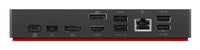 Lenovo 40AY0135US laptop-dockingstation & portreplikator Kabelgebunden USB 3.2 Gen 2 (3.1 Gen 2) Type-C Schwarz
