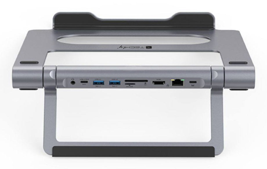 Techly ICA-NTB-DOCK91 Kabelgebunden USB 3.2 Gen 1 (3.1 Gen 1) Type-C Silber