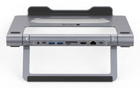 Techly ICA-NTB-DOCK91 Kabelgebunden USB 3.2 Gen 1 (3.1 Gen 1) Type-C Silber