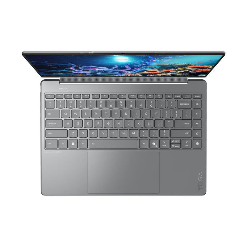 Lenovo Yoga 9 2-in-1 14ILL10 Copilot+ PC Intel Core Ultra 7 258V Hybrid (2-in-1) 35,6 cm (14") Touchscreen WQUXGA 32 GB LPDDR5x-SDRAM 1 TB SSD Wi-Fi 7 (802.11be) Windows 11 Home Deutsch Grau