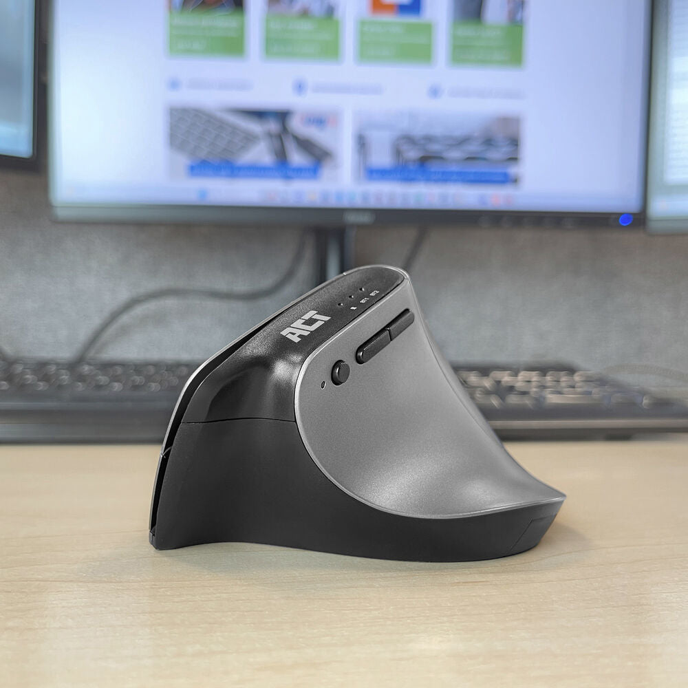 ACT Kabellose ergonomische Maus mit Bluetooth und USB-C/USB-A