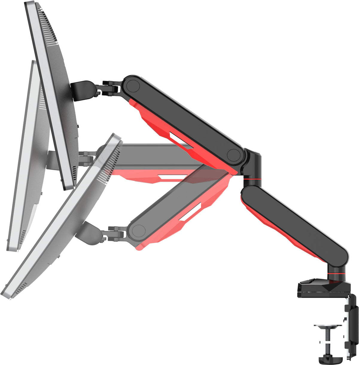 iiyama DSG3001C-R1 Flachbildschirm-Tischhalterung 76,2 cm (30") Tisch/Bank Schwarz, Rot