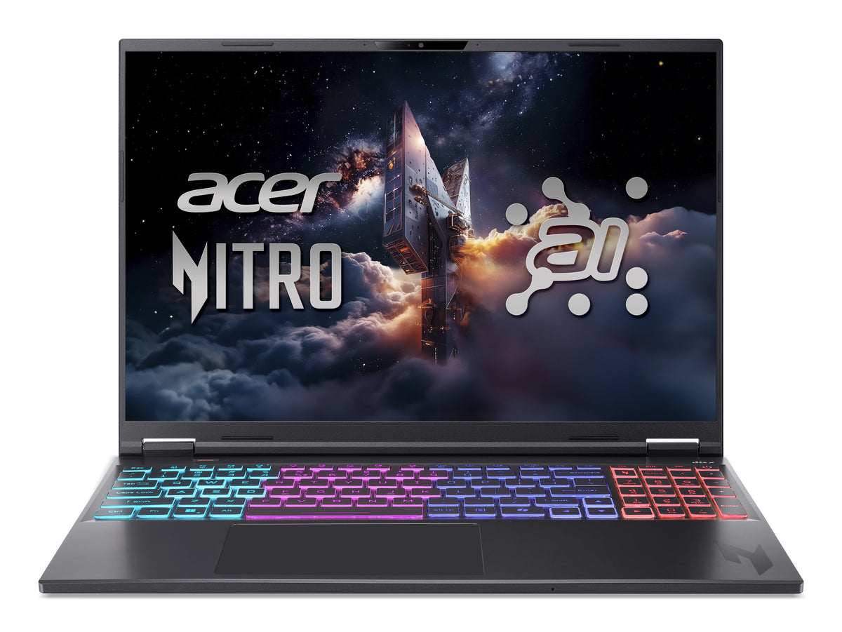 Acer Nitro 16S AI AN16S-61-R37P AMD Ryzen AI 7 PRO 350 Laptop 40,6 cm (16") WQXGA 16 GB DDR5-SDRAM 1 TB SSD NVIDIA GeForce RTX 5050 Wi-Fi 6E (802.11ax) Windows 11 Home Deutsch Schwarz