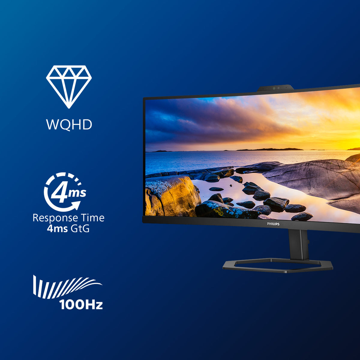 Philips 5000 series 34E1C5600HE/00 Computerbildschirm 86,4 cm (34") 3440 x 1440 Pixel 4K Ultra HD LED Schwarz