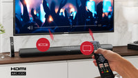 Sharp HT-SB100 Soundbar-Lautsprecher Schwarz 2.0 Kanäle 75 W
