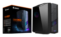 GIGABYTE AORUS C601 GLASS GLOBAL PC-Gehäuse – Mid-Tower, E-ATX kompatibel, Unterstützung für 420-mm-Radiator, 4 vorinstallierte 140-mm-Lüfter, USB 3.1 Gen2, RGB-Beleuchtung