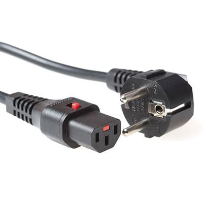 ACT AK5057 Stromkabel Schwarz 1 m CEE7/7 IEC C13