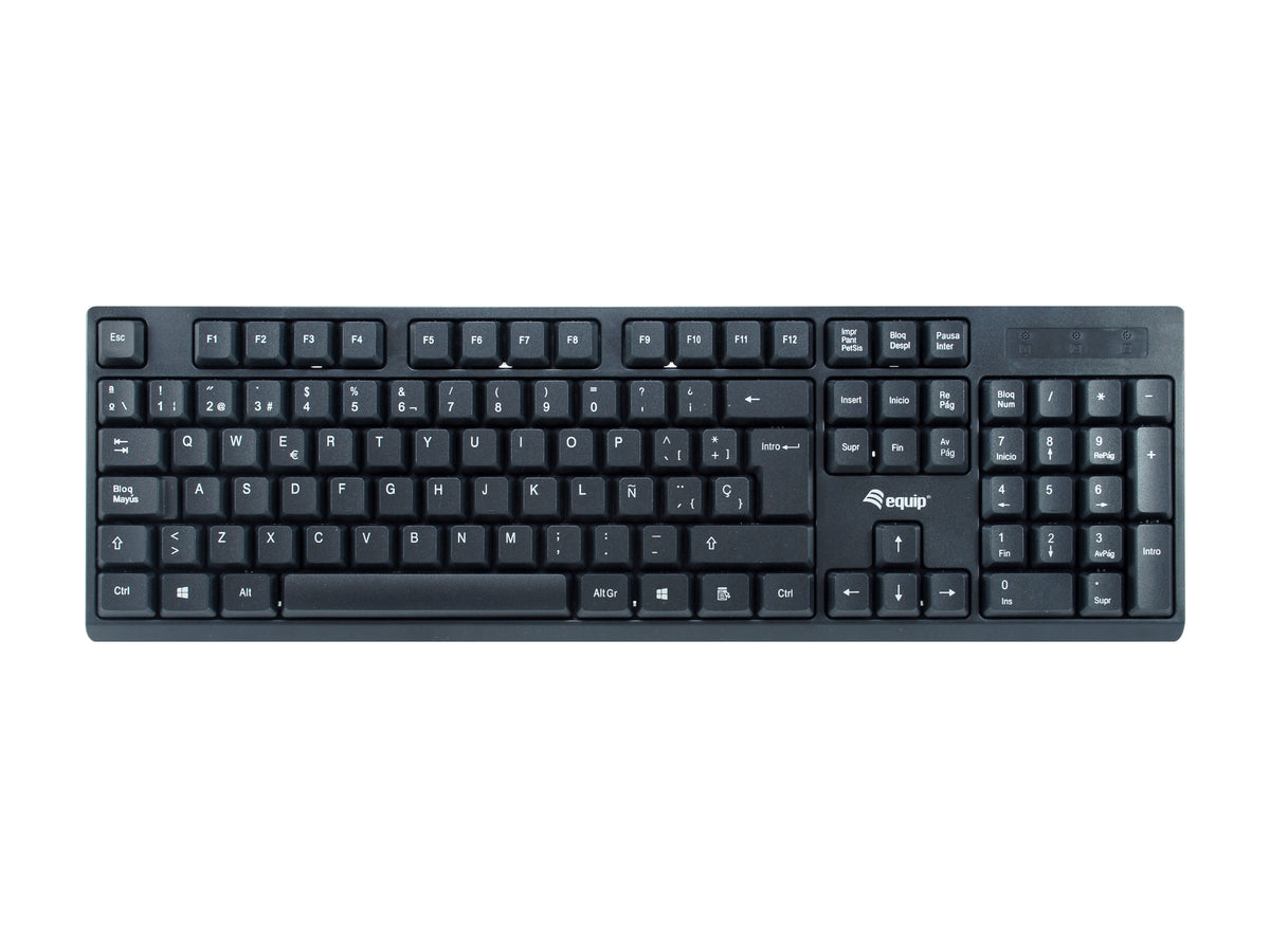 Equip Kabelloses Tastatur und Mausset, ES Layout (QWERTY)