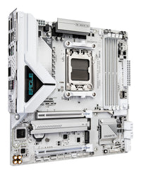 GIGABYTE B850M EAGLE WIFI6E ICE Mainboard – Unterstützt AMD Ryzen 9000 Serie CPUs, digitales 8+2+2 Phasen VRM, bis zu 8200 MHz DDR5 (OC), 1 x PCIe 5.0 + 1 x PCIe 4.0 M.2, Wi-Fi 6E, 2.5 GbE LAN, USB 3.2 Gen 2